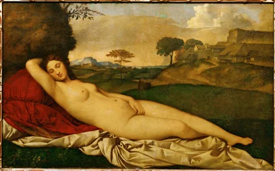 Sovende Venus (olje på lerret)