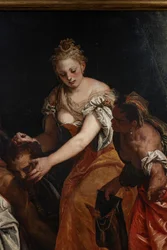 Judith med hodet til Holofernes, detalj