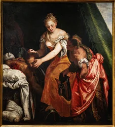 Judith med hodet til Holofernes, detalj