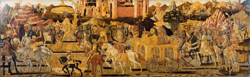 The Triumph of David (tempera og sølv på gullpanel)
