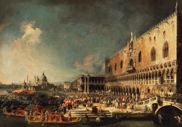 Ankomsten av den franske ambassadøren til Venezia