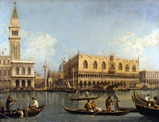 Canaletto (1697 - 1768): Utsikt over Dogepalasset i Venezia, Milano, Pinacoteca di Brera