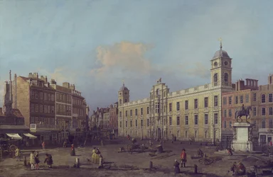 London, utsikt over Northumberland House, østover