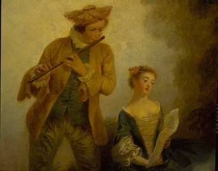 Tre døtre av komponisten Joseph-Nicolas-Pancrace Royer (ca 1705-1755) fremfører musikk av ballett Zaide