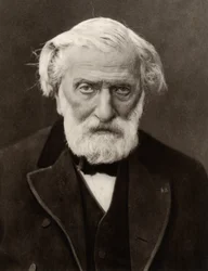 (Charles Louis) Ambroise Thomas (1811-1896) fransk komponist og direktør for Paris Conservatoire fra 1871 (s/hv-foto)