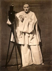 Mime Debureau som Pierrot-fotograf