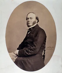 Portrett av Jacques Fromental Halevy (1799-1862) engelsk komponist Photograph Nadar (Felix Tournachon) 1800-tallet. Bologna, museo bibliografico musicale