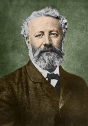 Portrett av Jules Verne (1828-1905), fransk forfatter, av Nadar