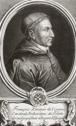 Francisco Jiménez de Cisneros. Portrett