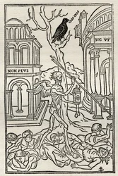 Illustrasjon til Bønner for de døde, fra «En katalog over en samling graveringer, etsninger og tresnitt», av Richard Fisher, utgitt 1879 (lito)