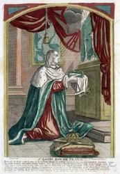 Portrett av Saint Louis i bønn
