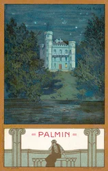 Berg slott, Bayern (chromolitho)
