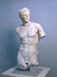 Meleager, en romersk kopi etter en gresk original fra 340 f.Kr., ca. 70-100 e.Kr. (parisk marmor)
