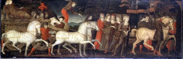 A Triumphal Procession - cassone panel