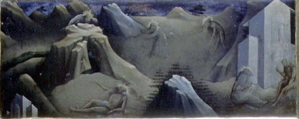 Scener fra The Life of St. Onuphrius (tempera på panel)