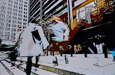 Abstrakt urban uskarphet