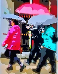 Fargerikt regn