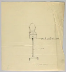 Design for barberstativ med ovalt speil