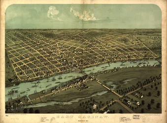 East Saginaw, Michigan, 1867 lokasjon 80691360