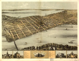 Madison, Wisconsin 1867. LOKAL 73694546
