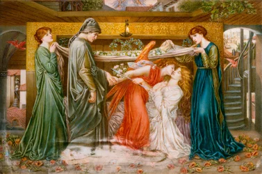 Dantes drøm på tidspunktet for Beatrices død, ca. 1900