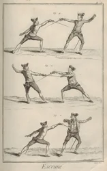 Fekting. Fra Encyclopédie av Denis Diderot og Jean Le Rond d'Alembert, 1751-1
