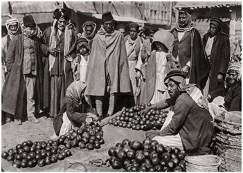 Fruktmarked i Bagdad, Irak, 1925