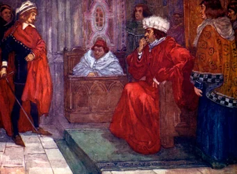 ...jeg sender deg i fengsel, sa dommer Gascoigne, 1300-tallet, 1905