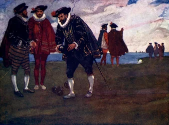 Det er tid til å fullføre kampen og slå spanjolene også, sa Drake, 1588, 1905