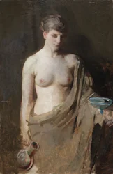 Hebe, c. 1890 (olje på lerret)