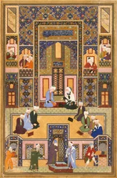 The Meeting of the Theologians (blekk og akvarell på papir)