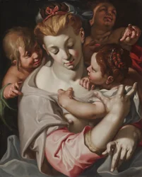 Veldedighet, ca. 1590 (olje på tre)