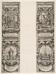 Almanach for 1639: Ludvig XIII og Anne av Østerrike overlater kongeriket og arvingen ..., 1638.