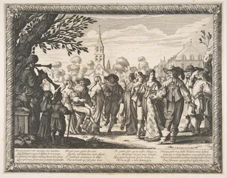 Dans på Village Square, ca. 1633.