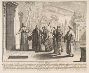 Innlosjerende pilegrimer, muligens 1635.