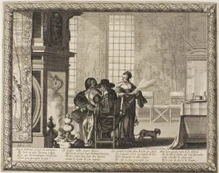 Old Age, plate fire fra Depicting the Four Ages of Man
