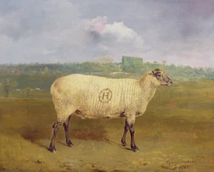 En prisbelønnet søye med monogrammet «H», tilhørende herr J. A. Houblon, Hallingbury Place, Essex, 1812