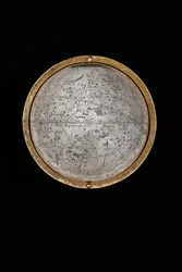 To eksepsjonelle jord- og himmelkloder, støttet av Hercules og Atlas, Augsburg, 1697-99