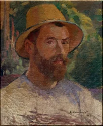 Selvportrett av Abraham Hermanjat