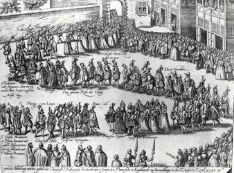 Prosesjon for bryllupet til Frederick V, kurfyrst Palatine og prinsesse Elizabeth, ca. 1613