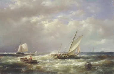 Fiskebåter utenfor kysten
