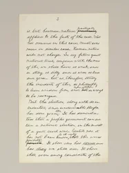Autografmanuskript av Lincolns valgseierstale som president, levert i Washington D.C., fra vinduet i Det hvite hus om kvelden 10. november