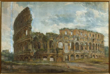 Utvendig utsikt over Colosseum i Roma