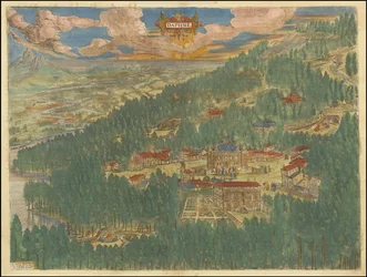 1624 imaginært syn på Daphne i Antiokia av Abraham Ortelius