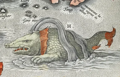 Detalj av et sjømonster, fra 