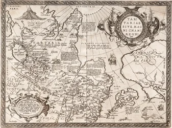 Kart over Russland fra: Theatrum Orbis Terrarum, 1598