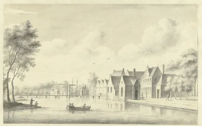 Utsikt over landsbyen Nieuwersluis