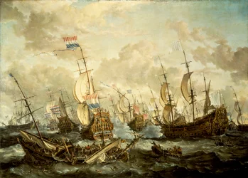 HMS #39;Royal Prince#39; og andre fartøy i Firedagersslaget