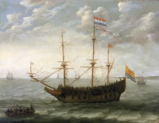 Et skip fra Zeeland (Nederland). Olje på tre.
