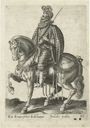 Fransk adelsmann til hest